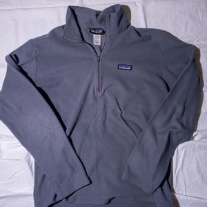 Patagonia men’s Synchilla gray quarter zip fleece